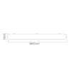 Minimalistyczny plafon sufitowy led 73W 3000K / 4500K / 6500K PIATTO BIANCO 80 CCT Orlicki Design OR86225